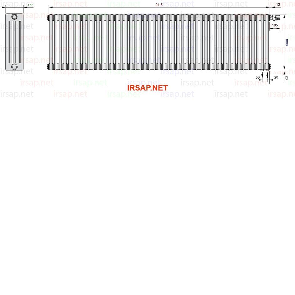 Радиатор IRSAP Tesi 51000/47 T25 CL 01
